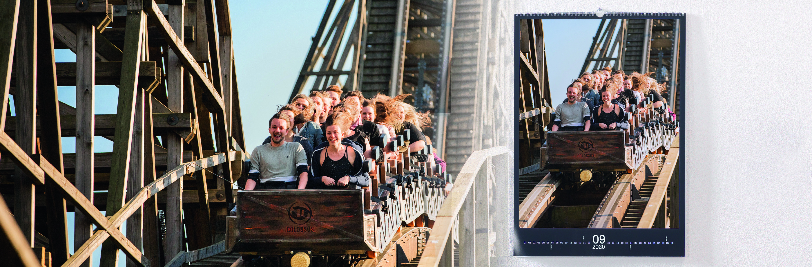 Heide Park X CEWE Colossos Kalender Ansicht